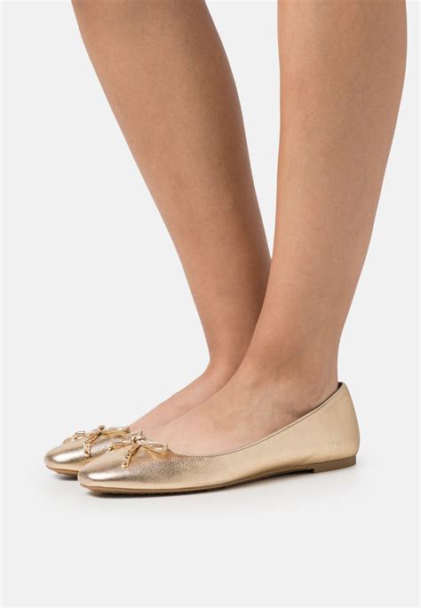 ballerina goud michael kors|michael kors ladies flats.